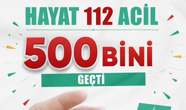 HAYAT 112 Acil Uygulamasında Kullanıcı Sayısı 500 Bini Aştı