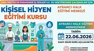 Hijyen Eğitimi Kursu Açılıyor