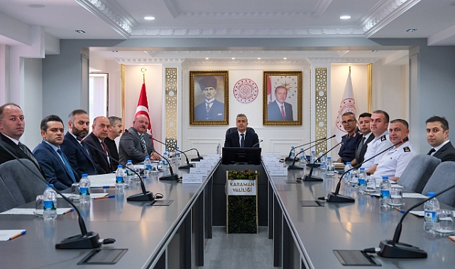 Karaman’da Güvenlik ve Asayiş Tedbirleri Masaya Yatırıldı