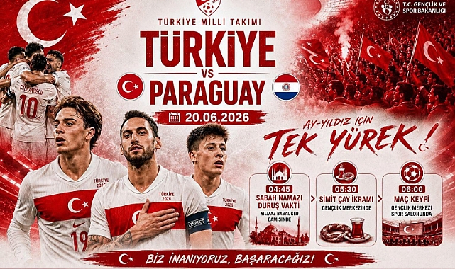 KARAMAN’DA MİLLİ MAÇ HEYECANI İÇİN GENÇLİK BULUŞMASI DÜZENLENİYOR