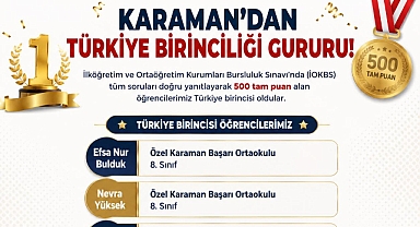 Karamanlı Öğrencilerden Türkiye Birinciliği Başarısı