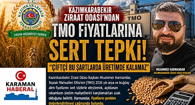 Kazımkarabekir Ziraat Odası’ndan TMO Fiyatlarına Sert Tepki: “Çiftçi Bu Şartlarda Üretimde Kalamaz”