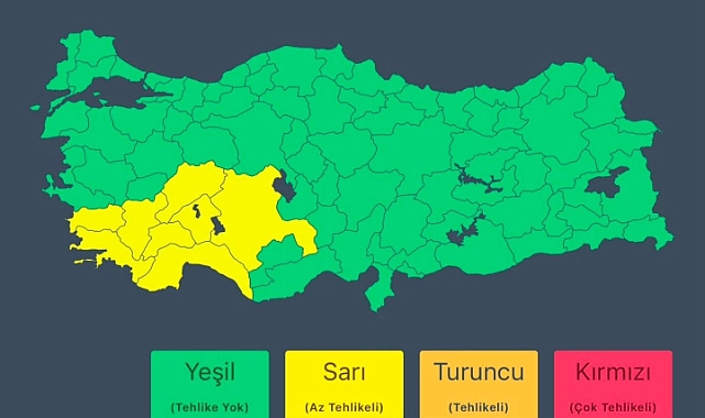 Meteoroloji’den Çok Sayıda İl İçin Yağış Uyarısı