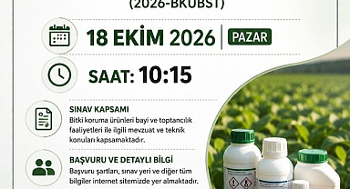Bitki Koruma Ürünleri Bayi ve Toptancılık Yazılı Sınavı Takvimi Açıklandı