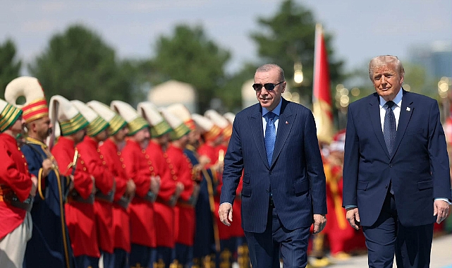 Cumhurbaşkanı Erdoğan, ABD Başkanı Trump'ı Cumhurbaşkanlığı Külliyesi'nde Resmî Törenle Karşıladı