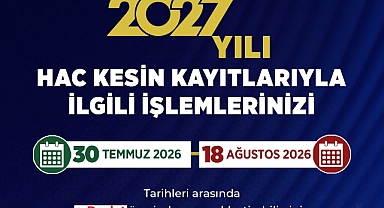 Hac Kurasında Hak Kazananlar İçin Kayıt Süreci Başladı