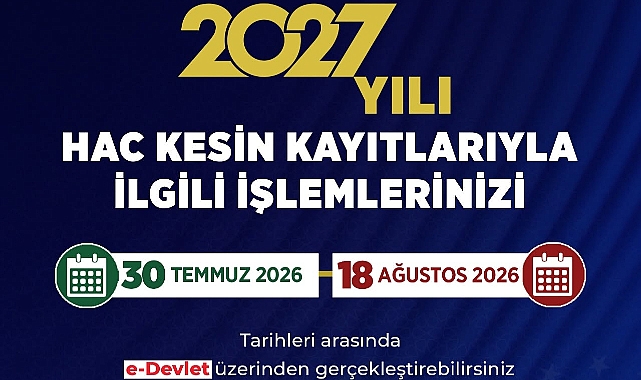 Hac Kurasında Hak Kazananlar İçin Kayıt Süreci Başladı