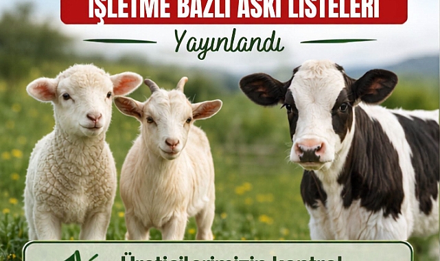 Karaman'da 2025 Yılı 2. Dönem Hayvancılık Destekleme Askı Listeleri Yayımlandı