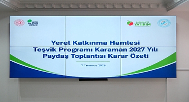Karaman’da Yerel Kalkınma Hamlesi Teşvik Programı Değerlendirildi