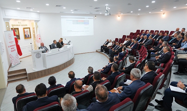 Karaman’daki 155 Kamu Projesinin Son Durumu Değerlendirildi