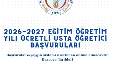 Karaman Halk Eğitimi Merkezi’nde Ücretli Usta Öğretici Başvuru Takvimi Açıklandı