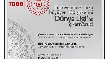 TOBB Türkiye 100 Programı İçin Başvurular Başladı