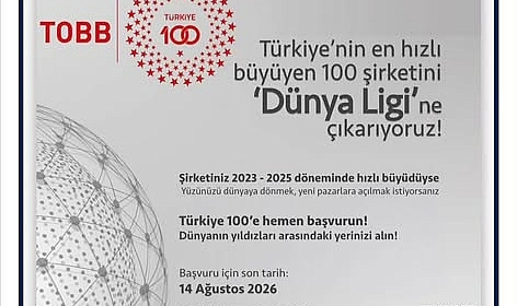 TOBB Türkiye 100 Programı İçin Başvurular Başladı