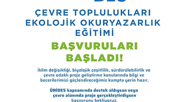 Üniversite öğrencilerine ekolojik okuryazarlık eğitimi için başvurular başladı